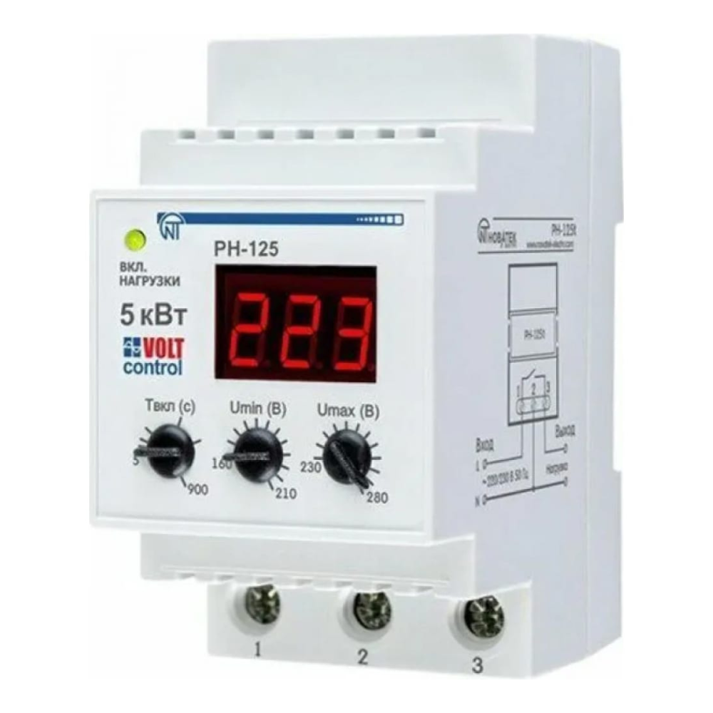 Реле напряжения РН-125 «Volt Control» 25А Реле напряжения РН-125 «Volt Control» 25А